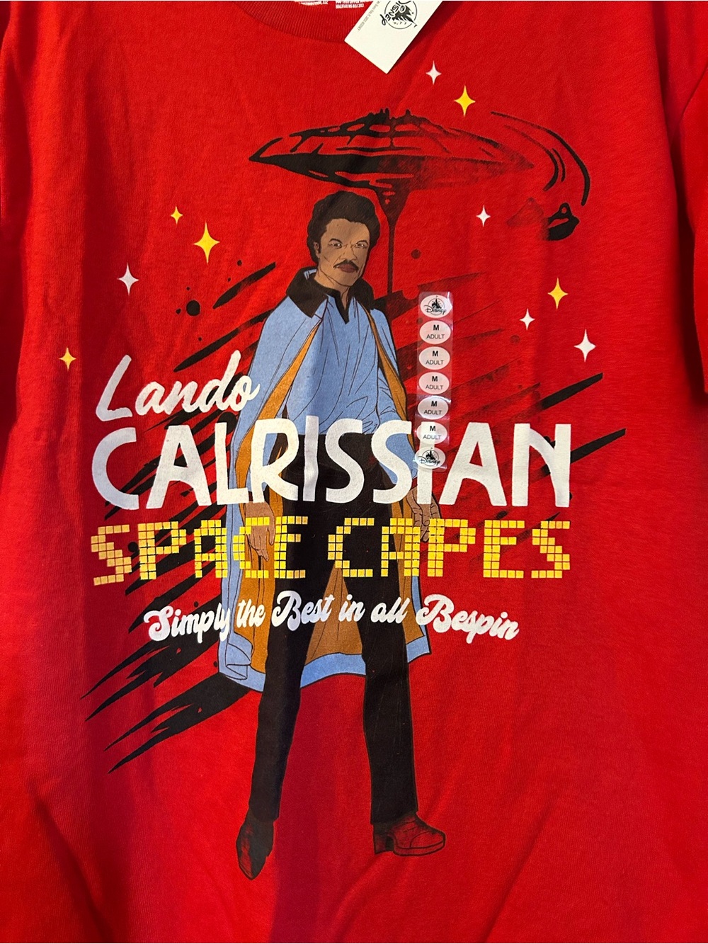 NWT Lando Calrissian Red Graphic Tee – Space Capes Size S